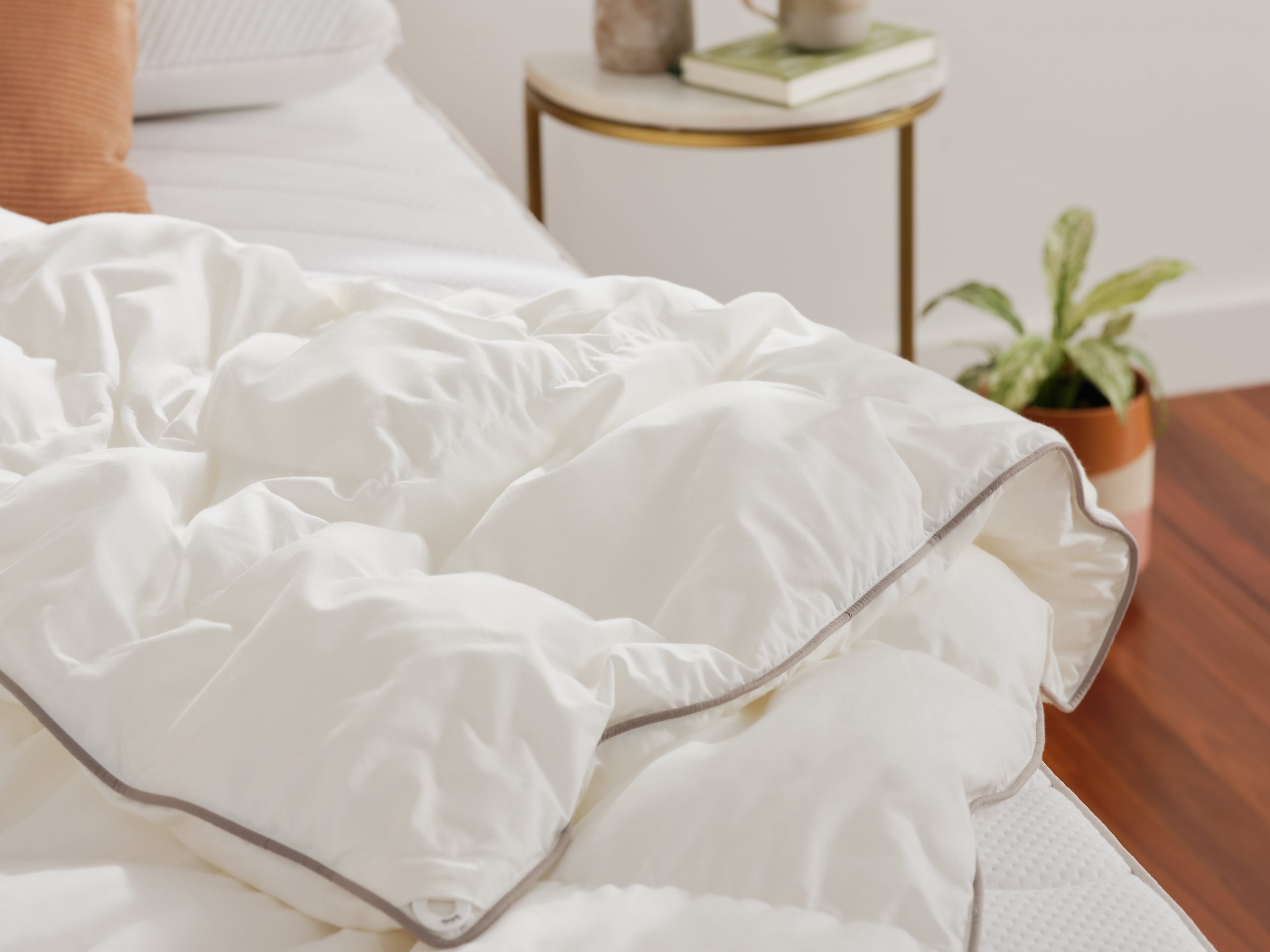 A summer doona and warmer weighted blanket are both bedroom essentials. The All Seasons Duvet has you covered for both!