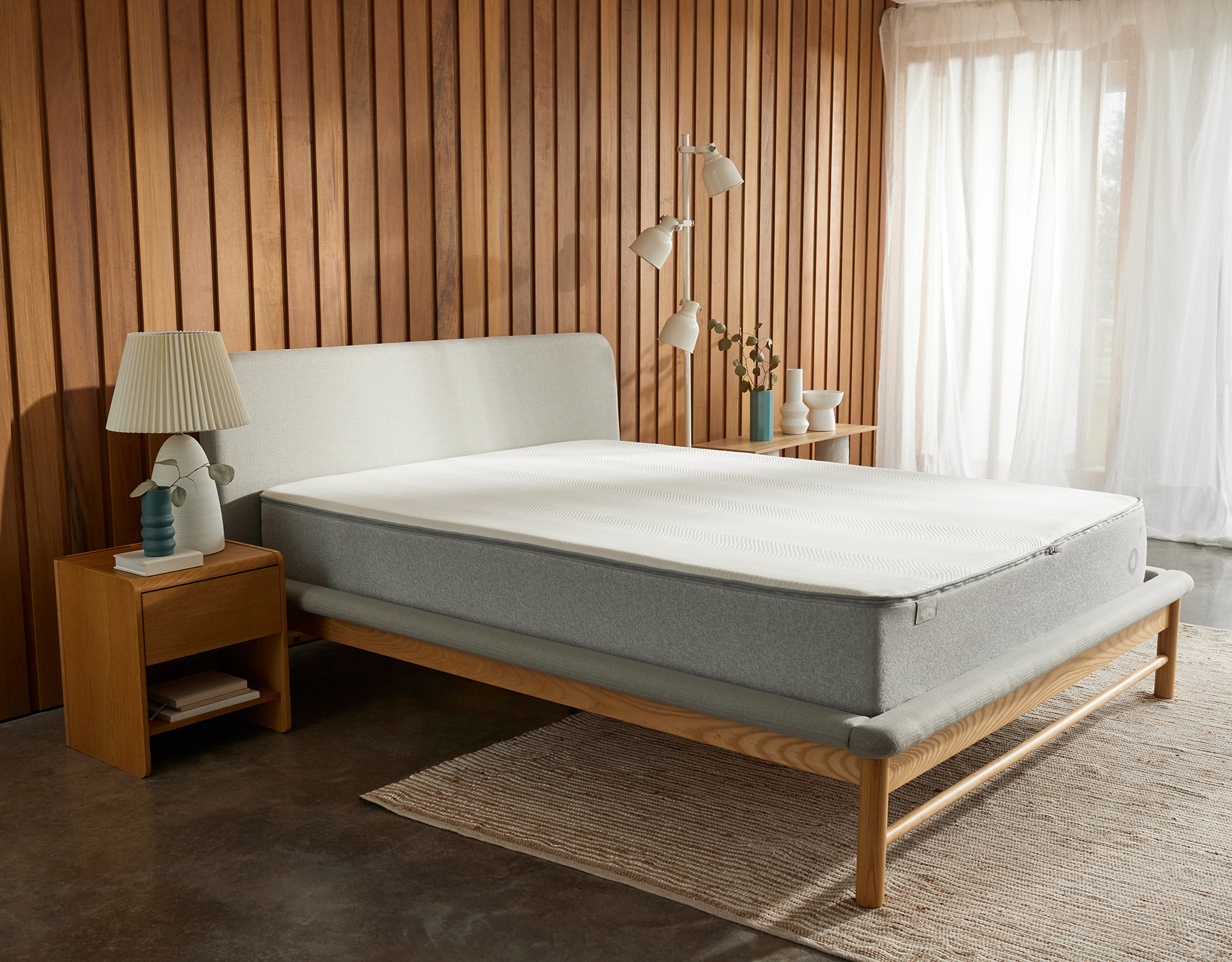 Beautiful Koala mattress without springs in a clean, bright room